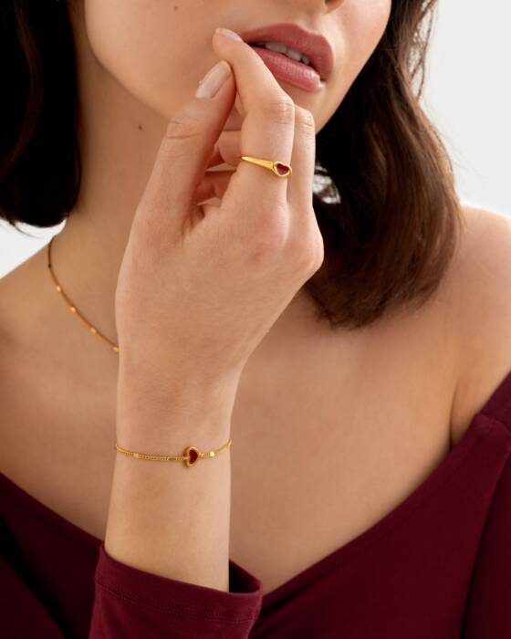 Katie Loxton - Rouge Heart Bracelet