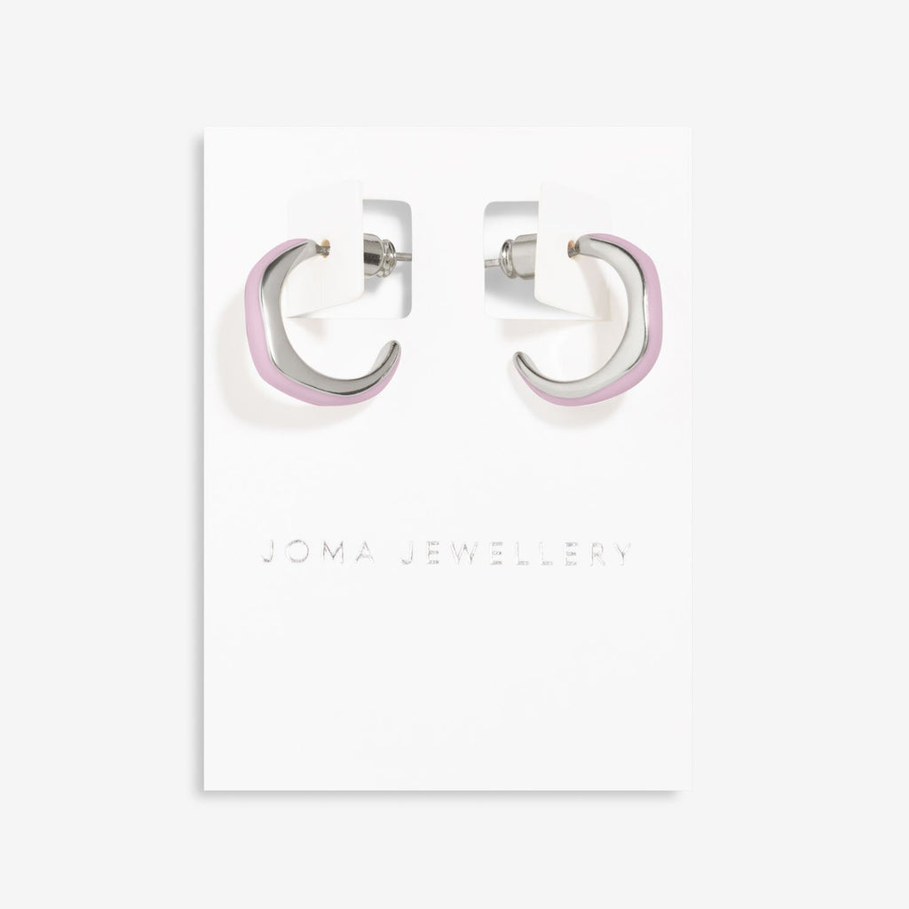 Joma Jewellery - Beau Enamel Hoop Earrings