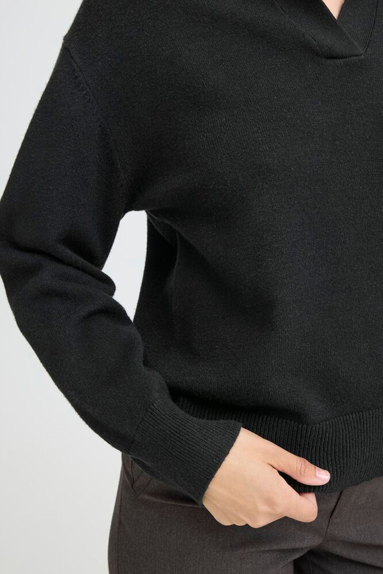 Pulz Jeans - Steffi Open Polo Pullover
