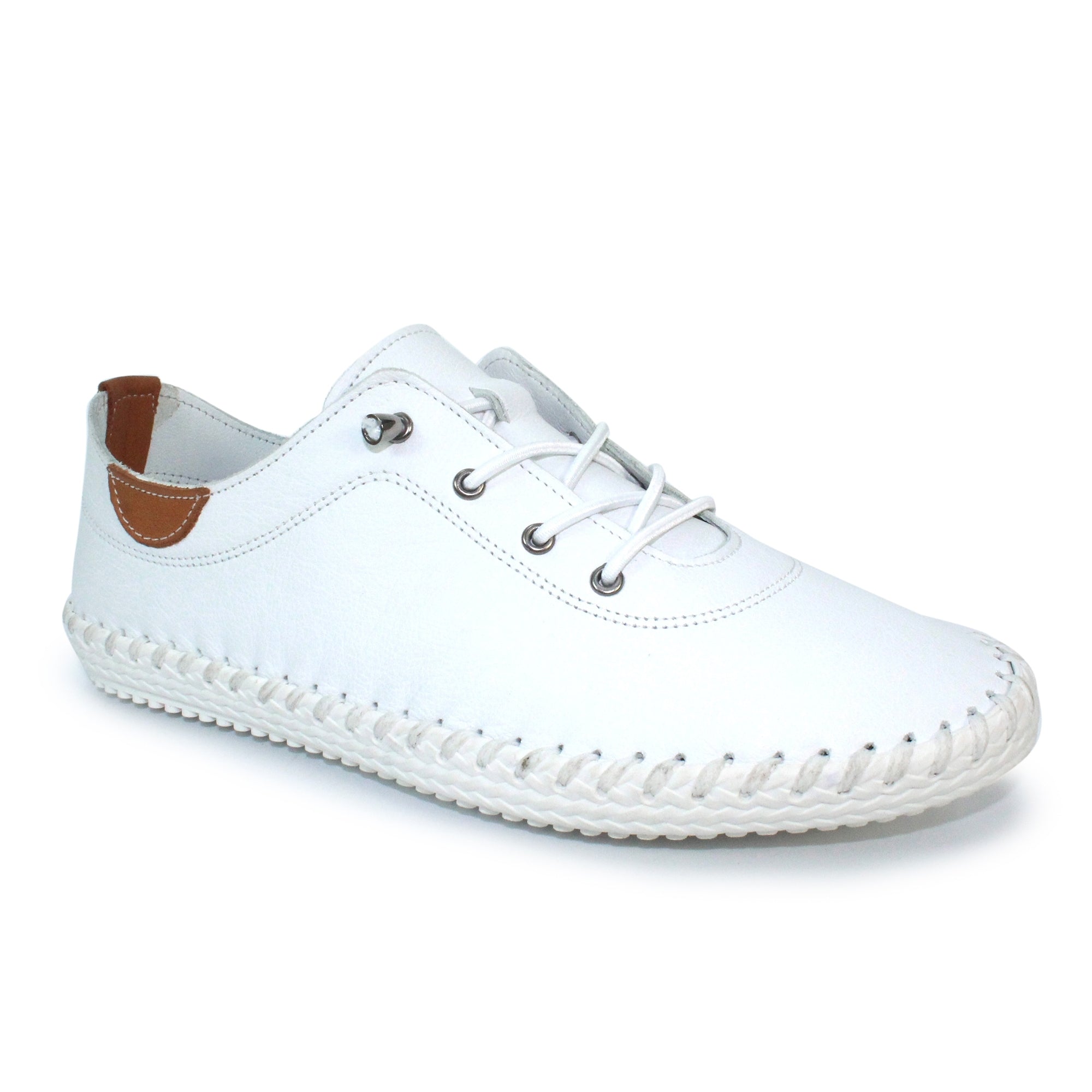 LUNAR - St Ives Leather Plimsole