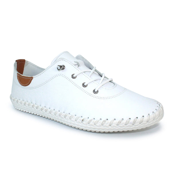 LUNAR - St Ives Leather Plimsole