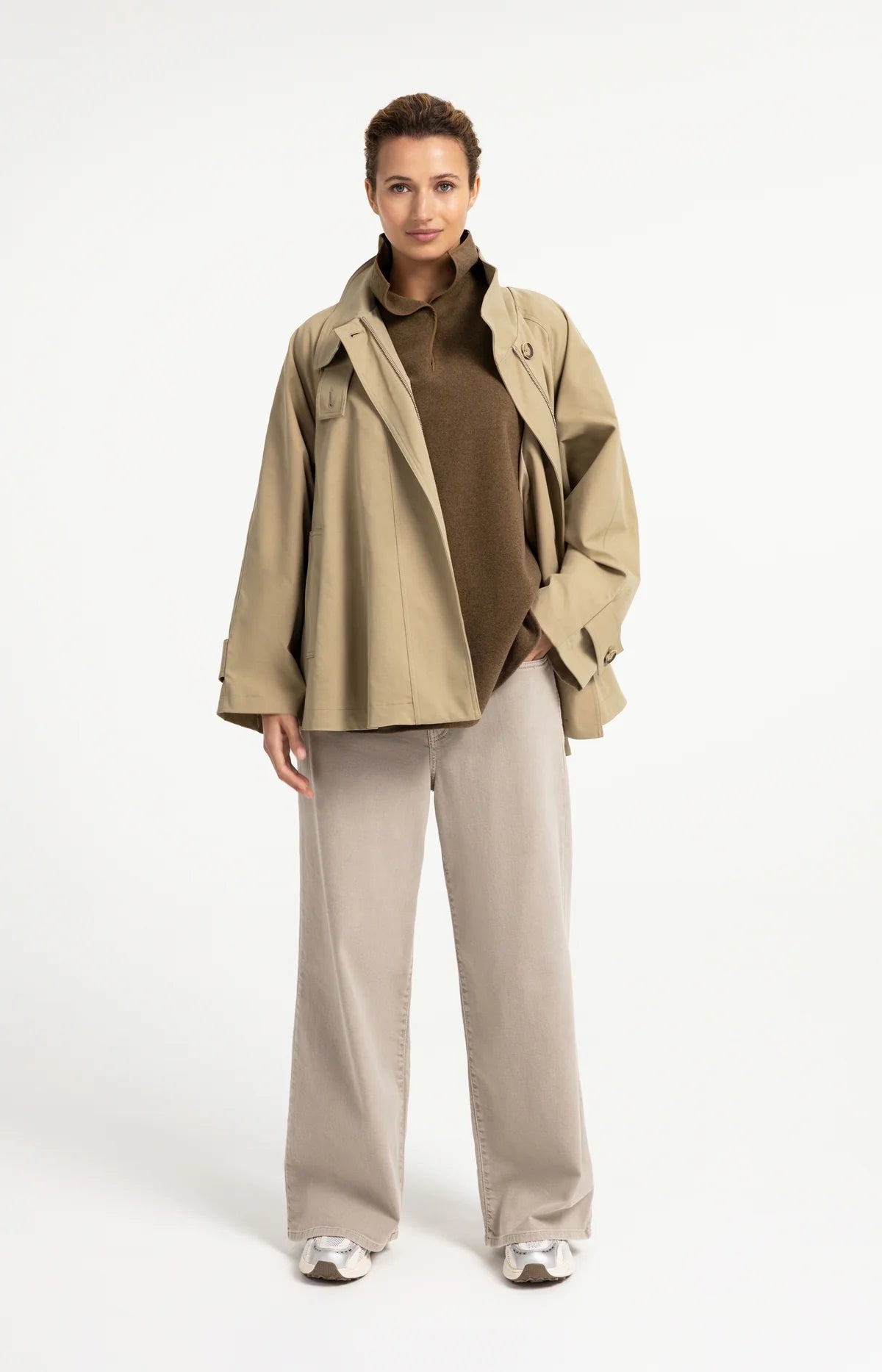 YaYa - Sorelle Wool Blend Bodywarmer with Stand-Up Collar