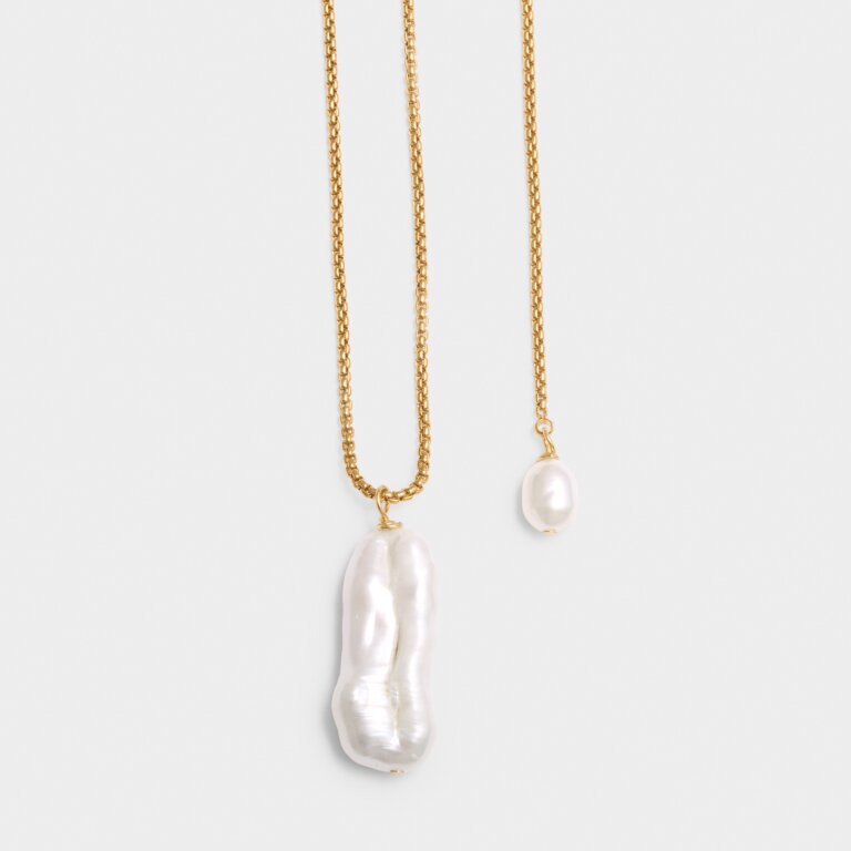 Katie Loxton - Pearl Lustre Lariat Necklace