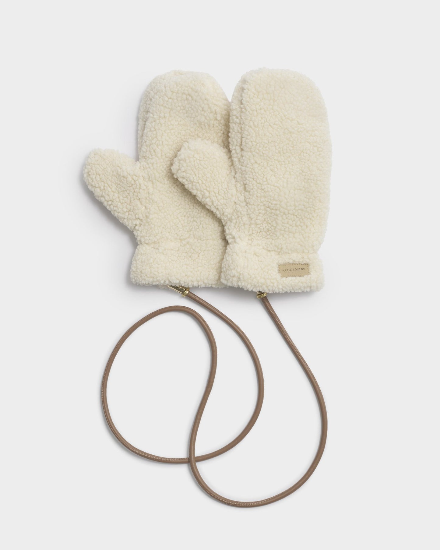 Katie Loxton - Teddy Mittens with Cord
