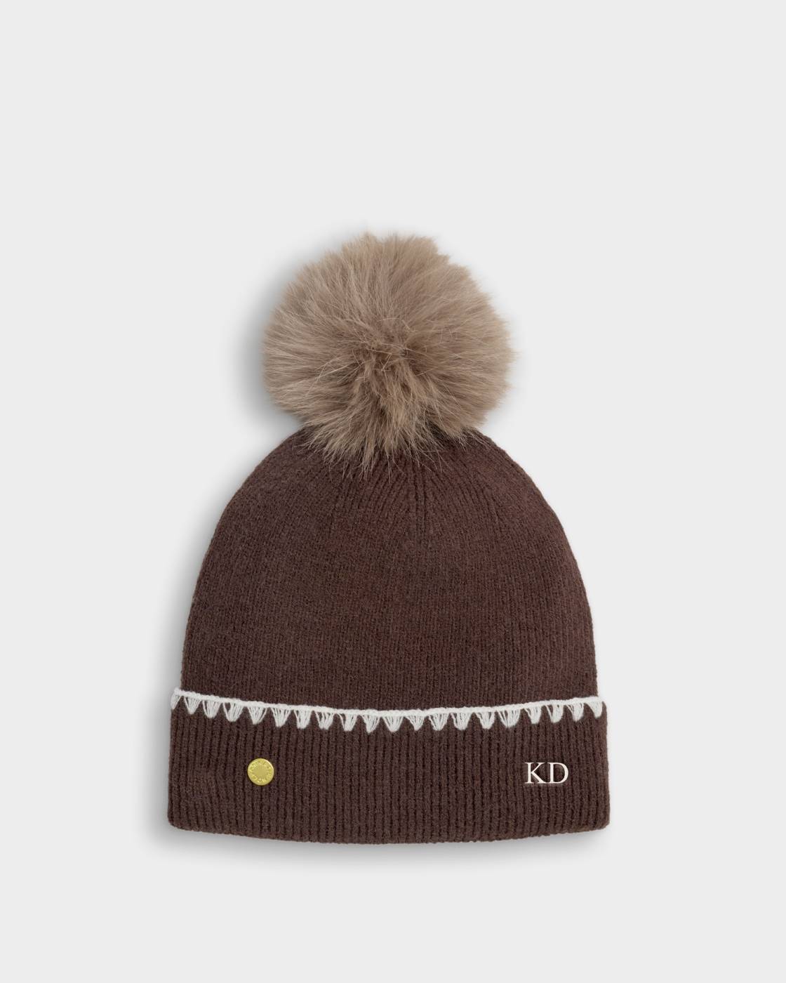 Katie Loxton - Whipstitch Pom Pom Knitted Hat