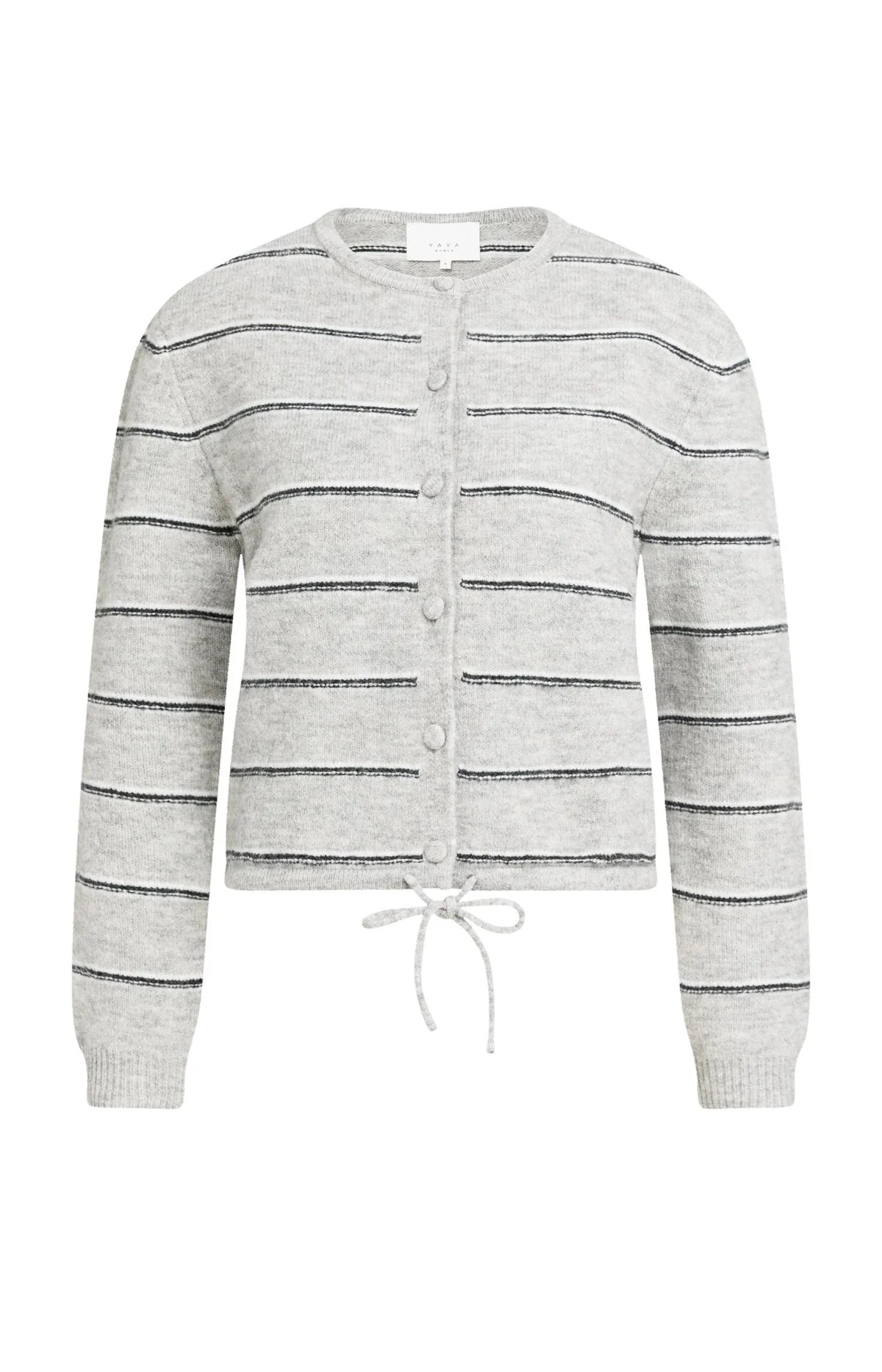 YaYa - Yasmeen Strip Knitted Cardigan