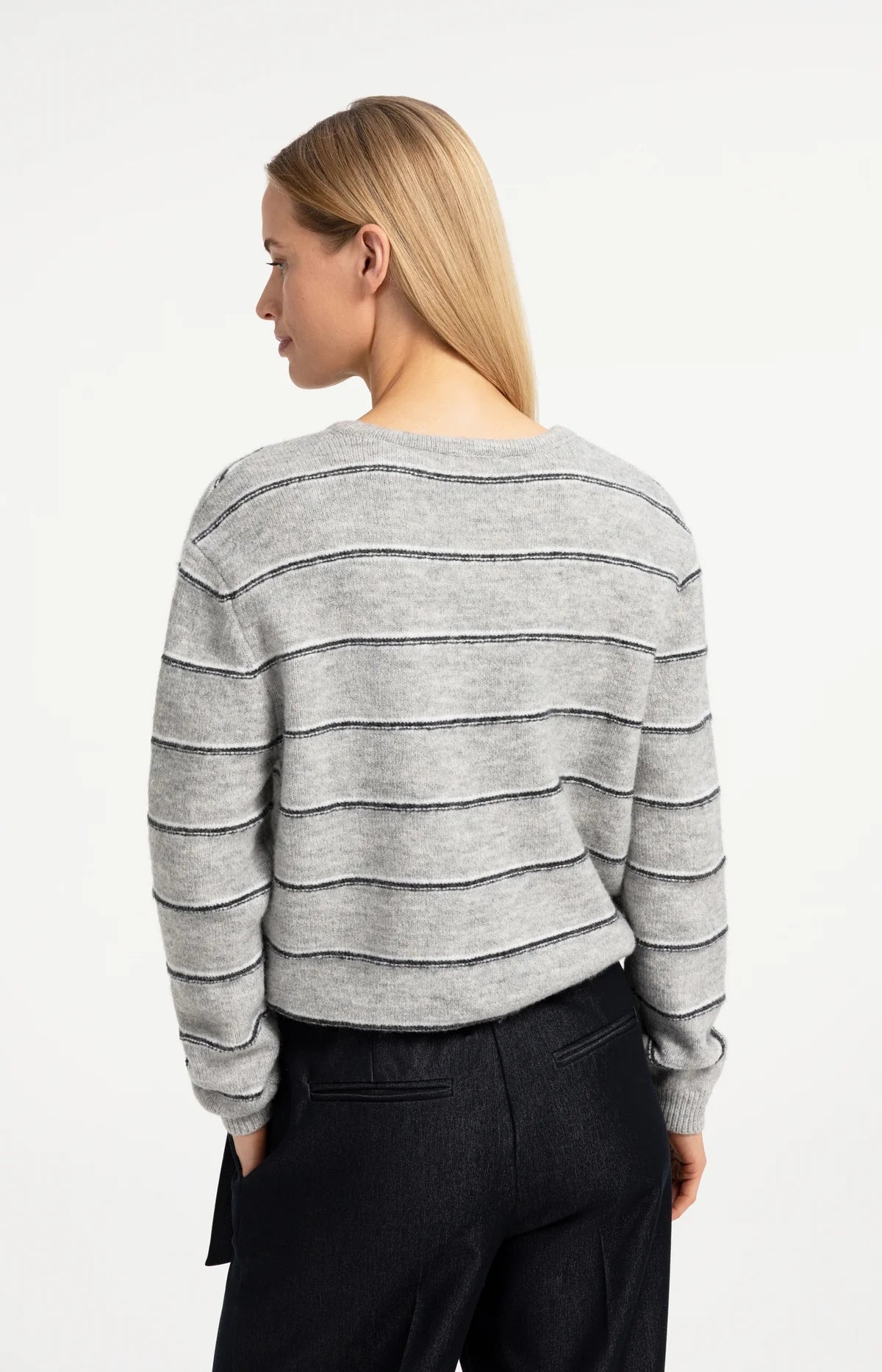 YaYa - Yasmeen Strip Knitted Cardigan
