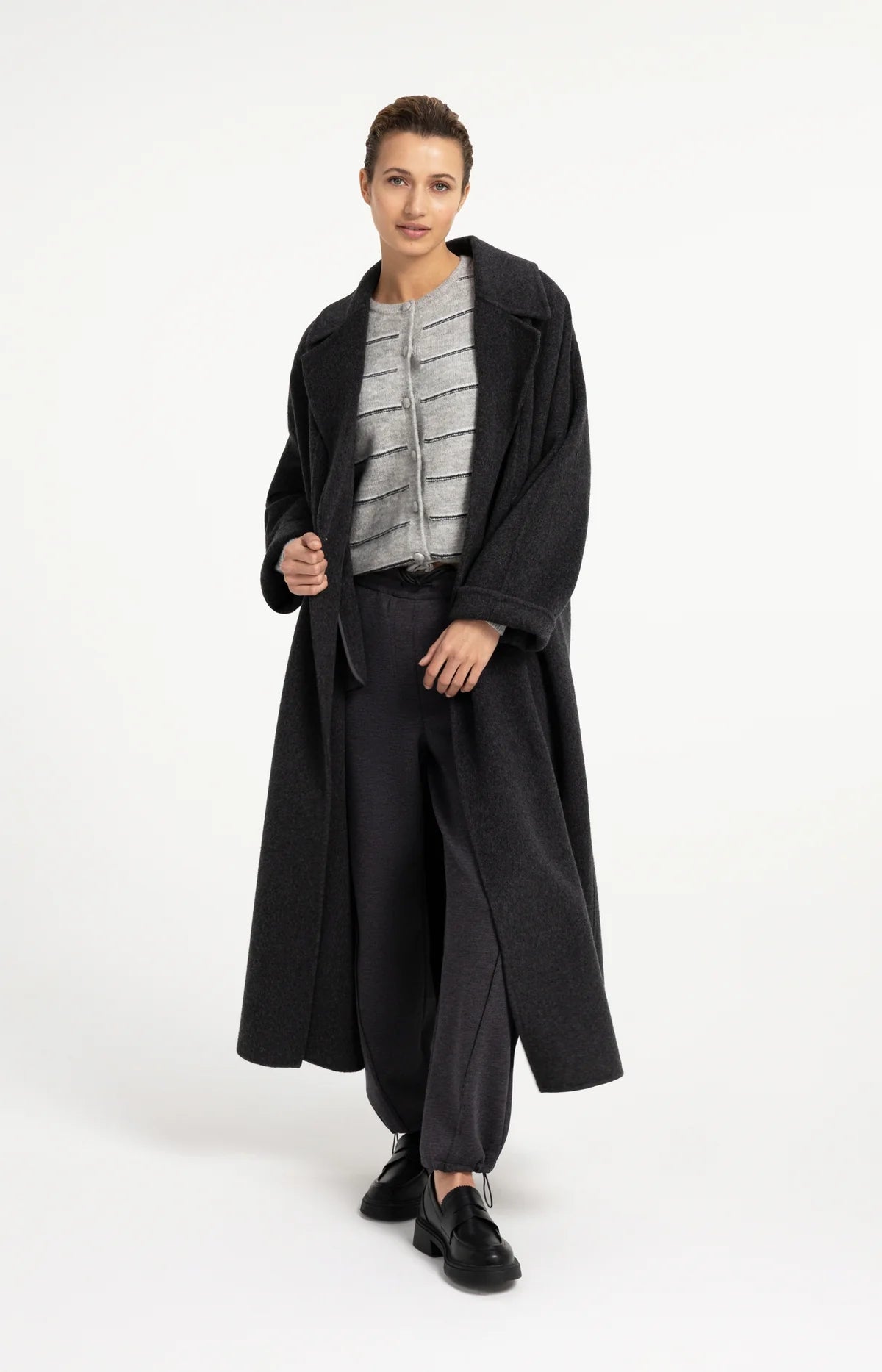 YaYa - Yasmeen Strip Knitted Cardigan