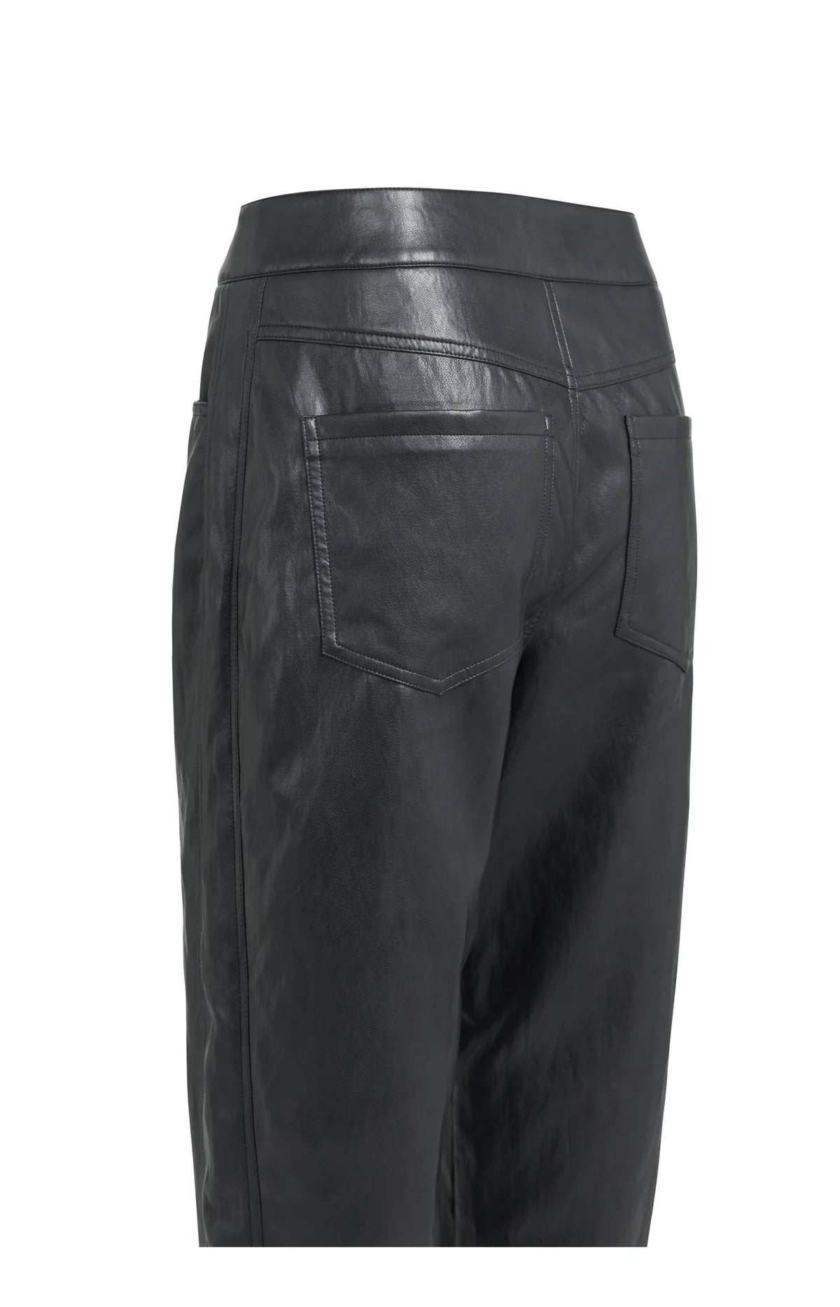 YaYa - Suri Faux Leather Carrot Trousers