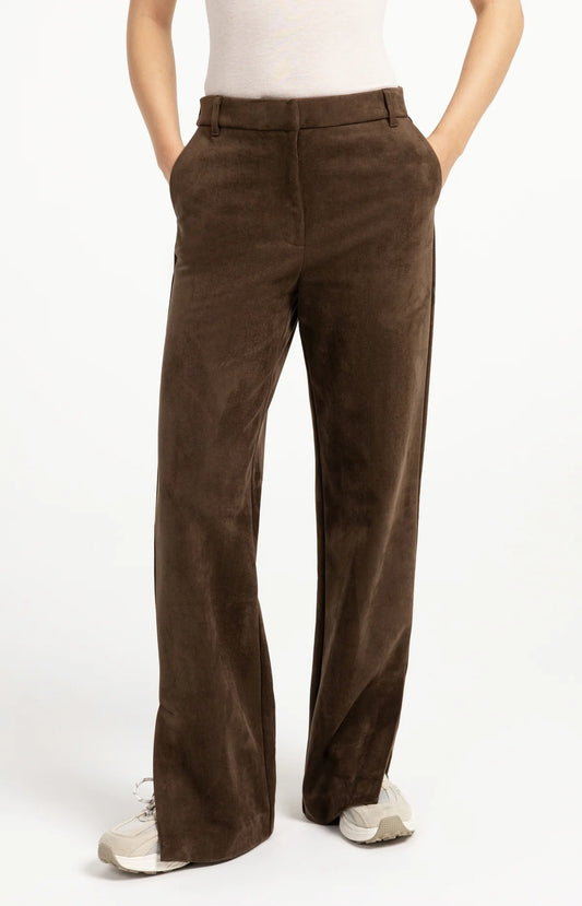 YaYa - Zina Suedine Wide Leg Trousers