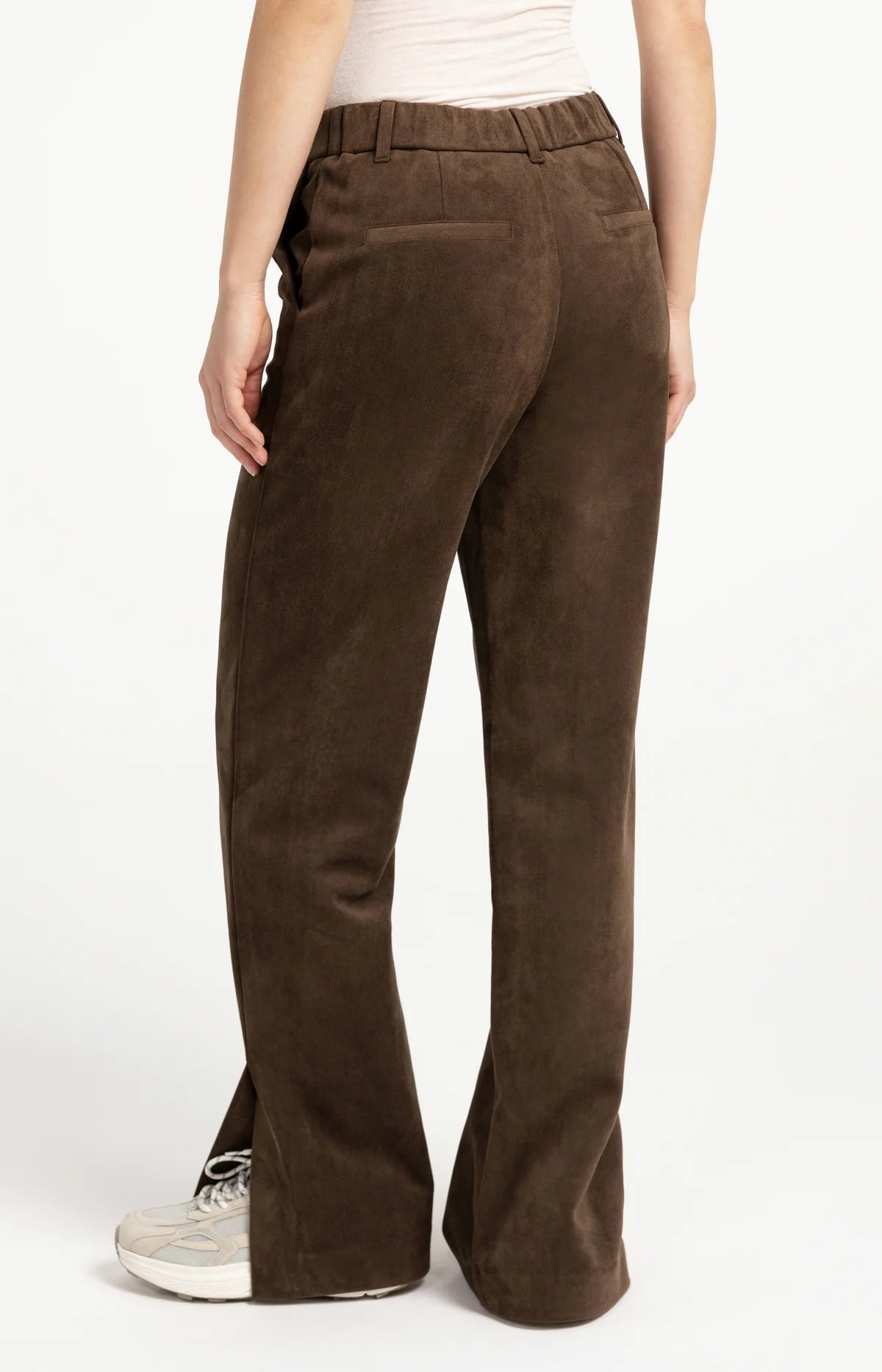 YaYa - Zina Suedine Wide Leg Trousers