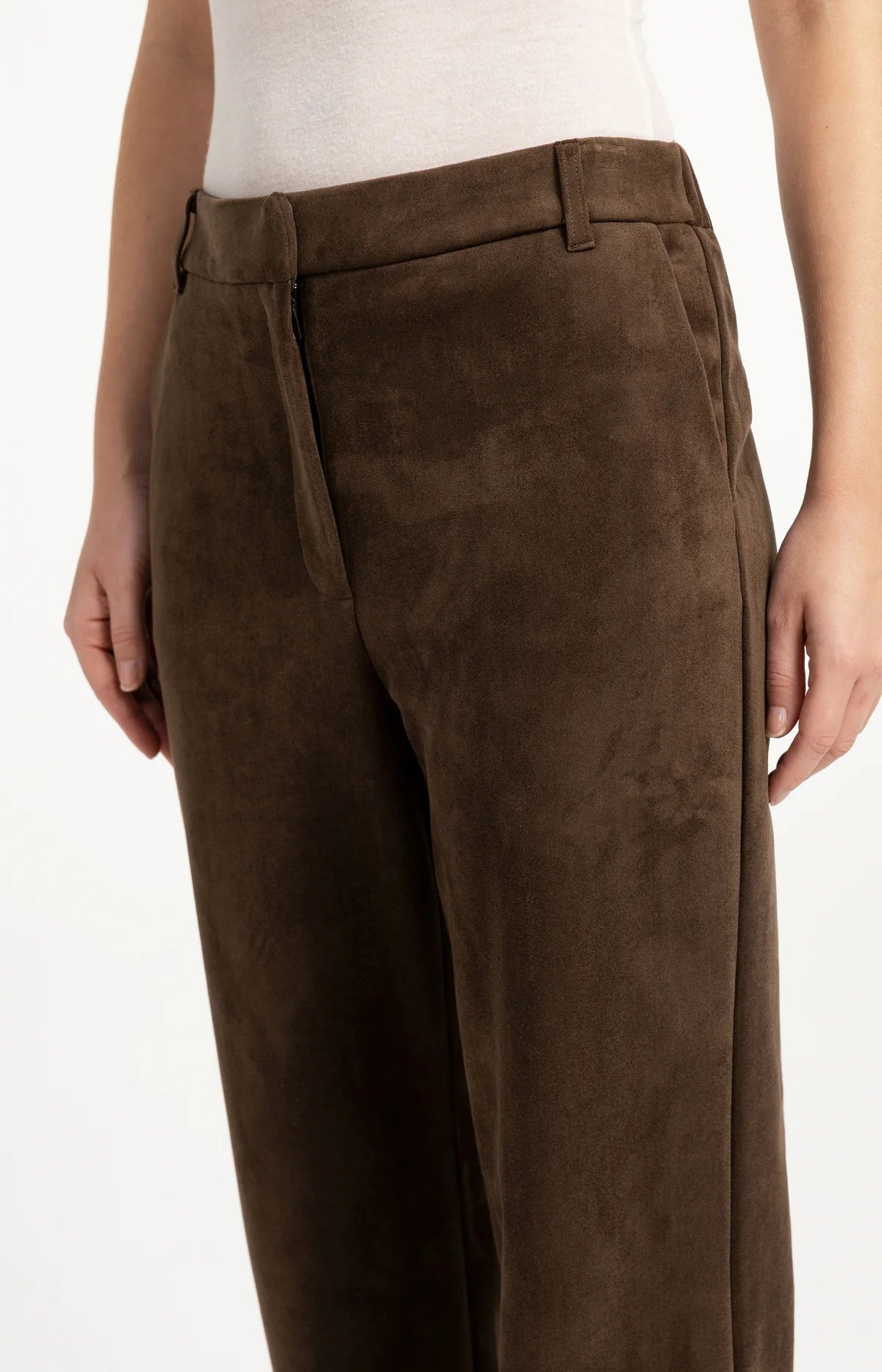 YaYa - Zina Suedine Wide Leg Trousers