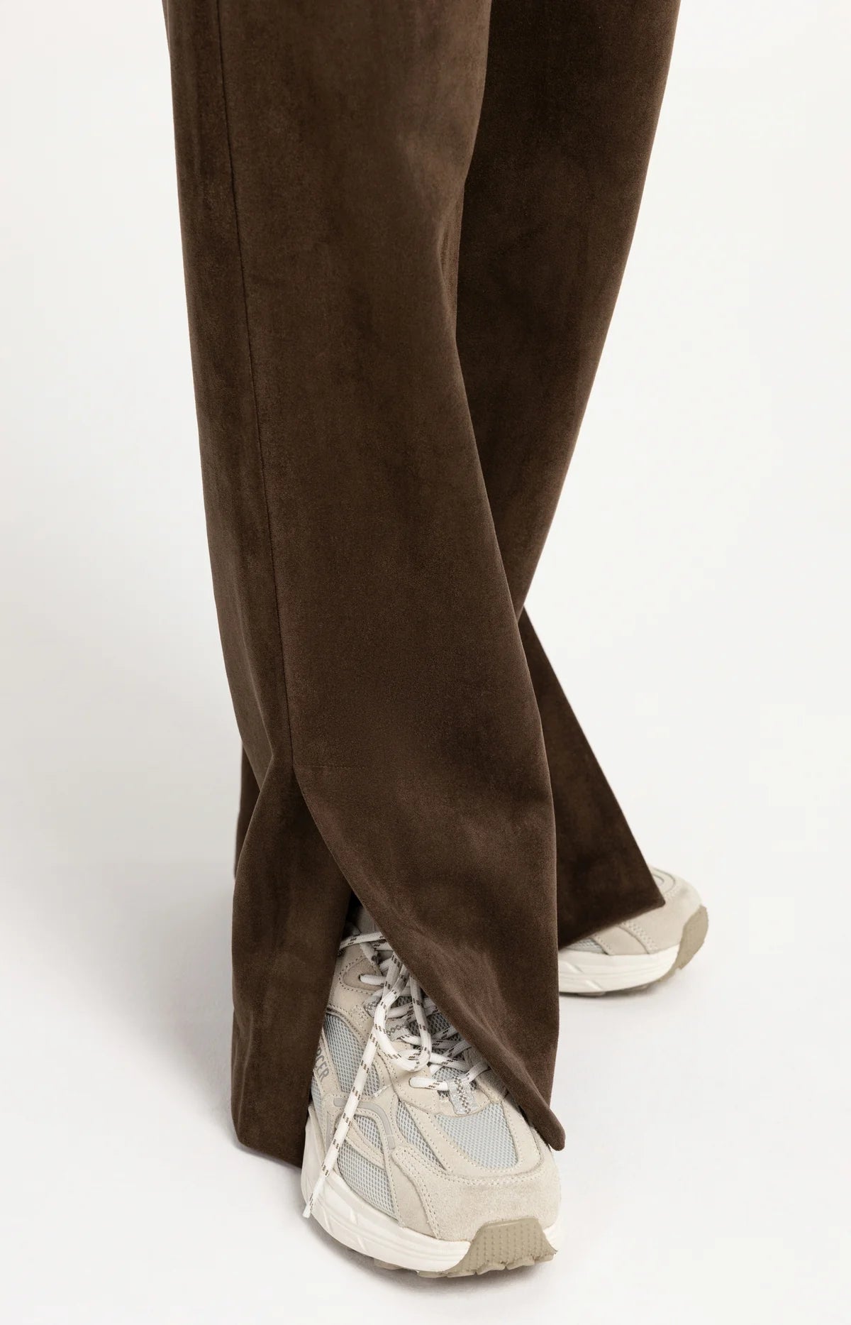 YaYa - Zina Suedine Wide Leg Trousers
