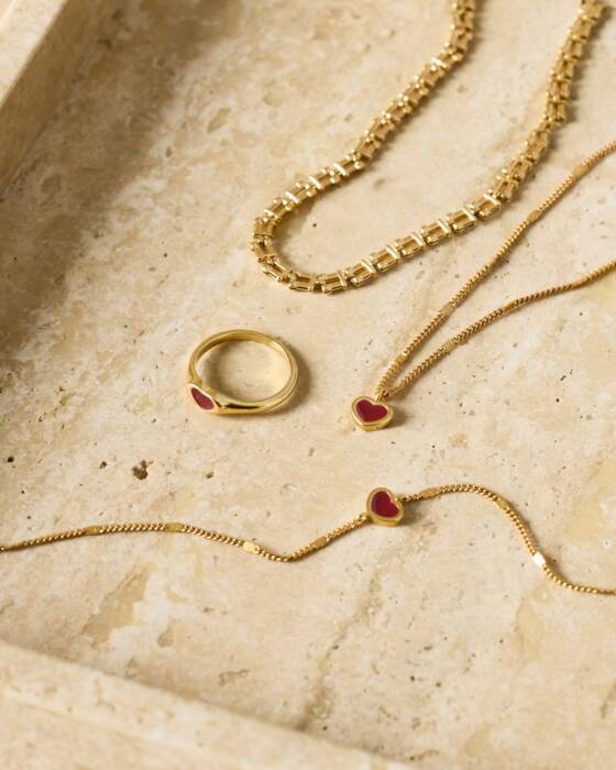Katie Loxton - Rouge Heart Necklace