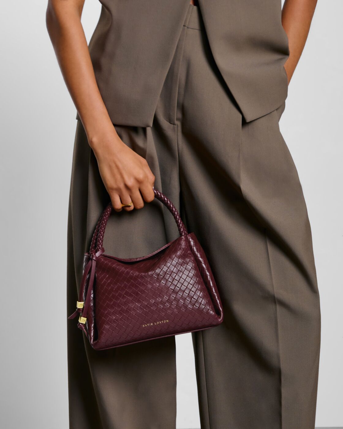 Katie Loxton - Nova Woven Texture Top Handle Bag