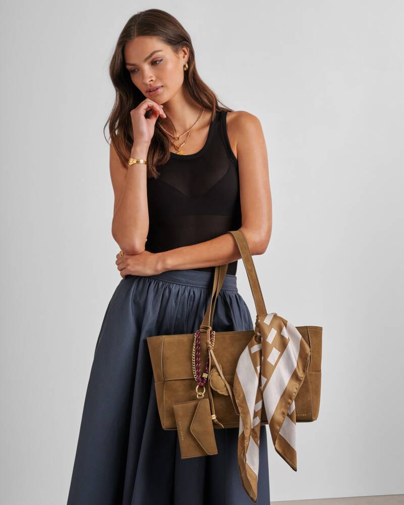 Katie Loxton - Taya Woven Suedette Tote Bag