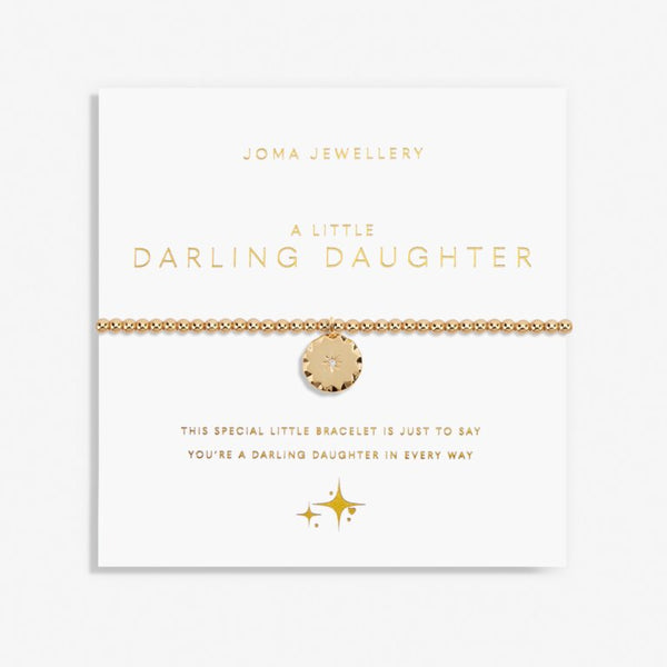 Joma Jewellery- Gold A Little ‘ Darling Daughter’ Bracelet