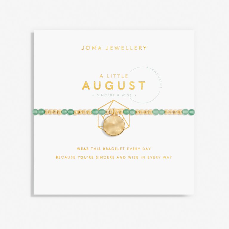 Joma Jewellery- August A Little Birthstone Gold Bracelet