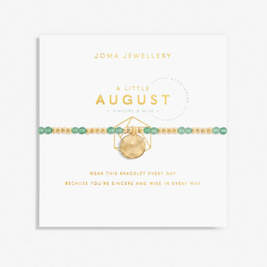 Joma Jewellery- August A Little Birthstone Gold Bracelet