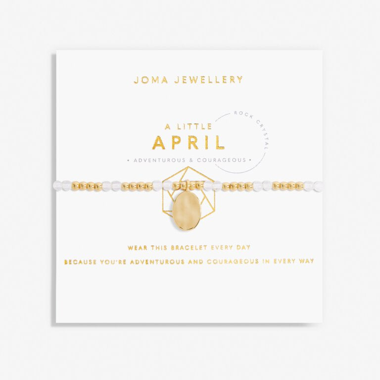 Joma Jewellery- April A Little Birthstone Gold Bracelet