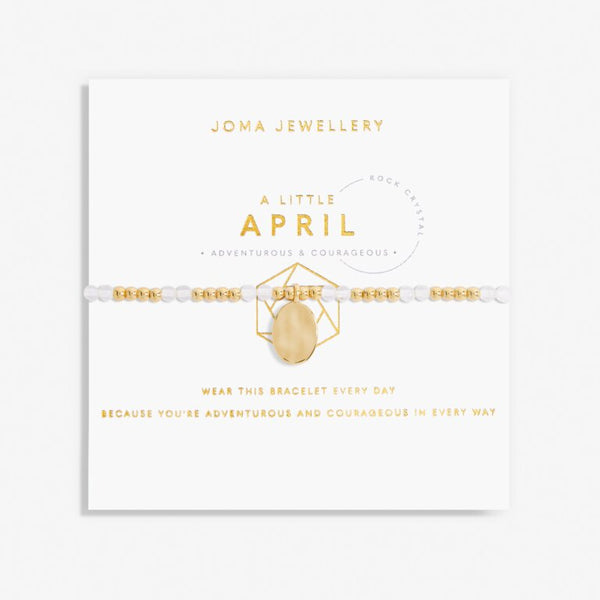 Joma Jewellery- April A Little Birthstone Gold Bracelet