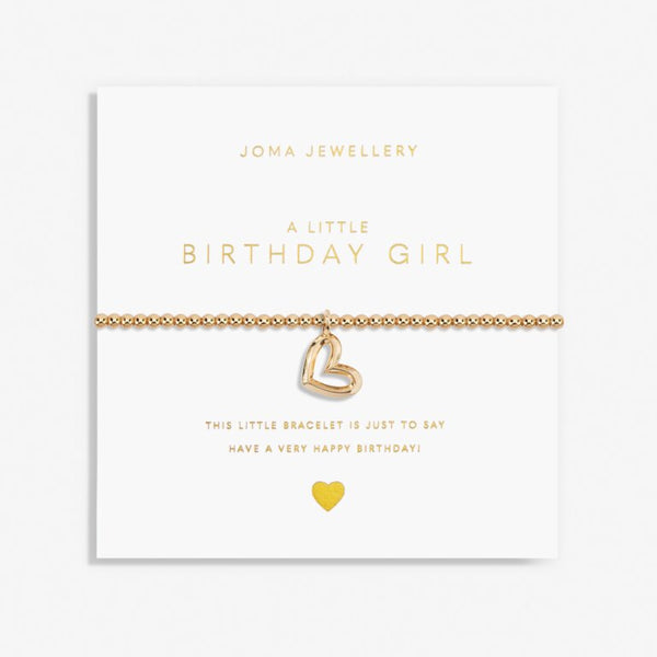 Joma Jewellery- Gold A Little ‘Birthday Girl’ Bracelet