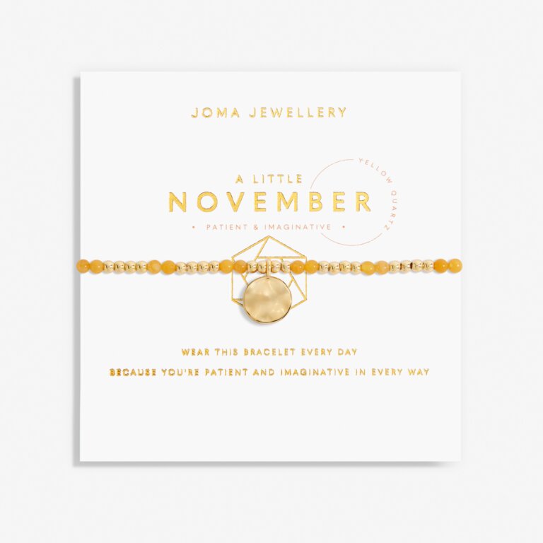 Joma Jewellery- November A Little Birthstone Gold Bracelet