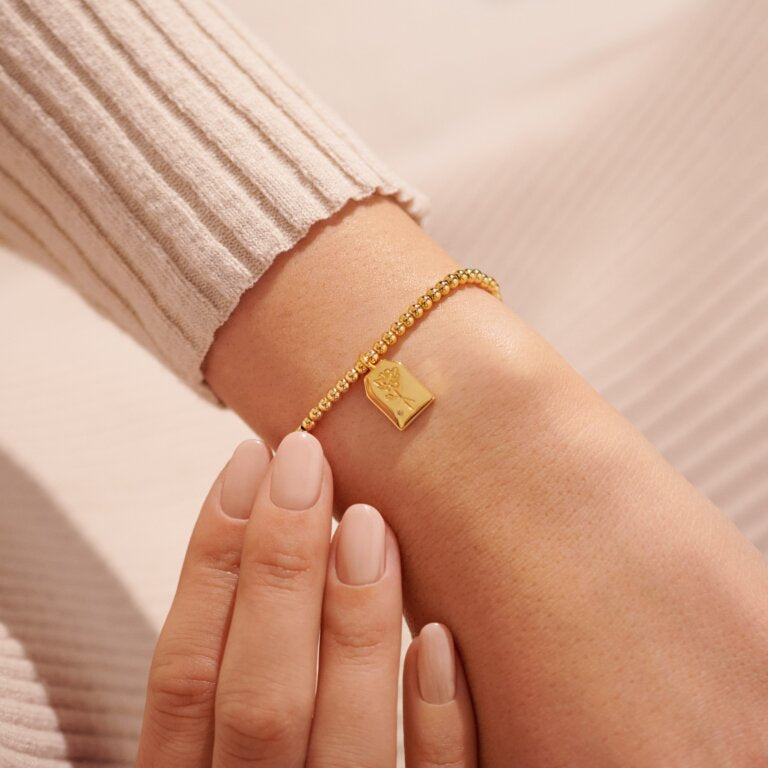 Joma jewellery- Gold A Little ‘Thank You’ Bracelet