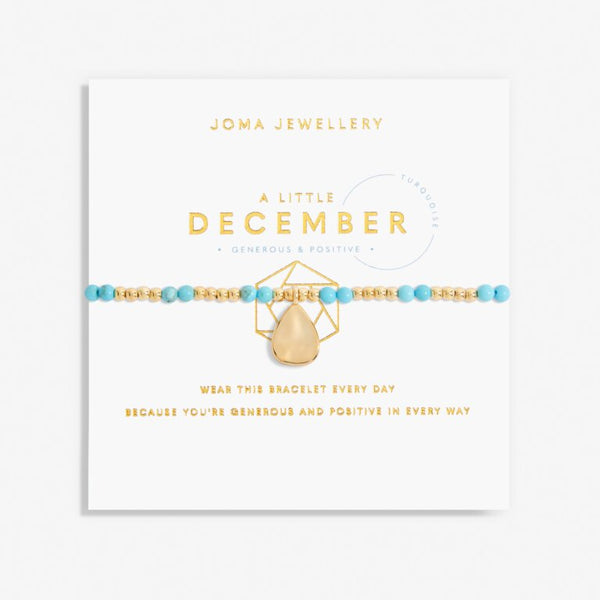 Joma Jewellery- December A Little Birthstone Gold Bracelet