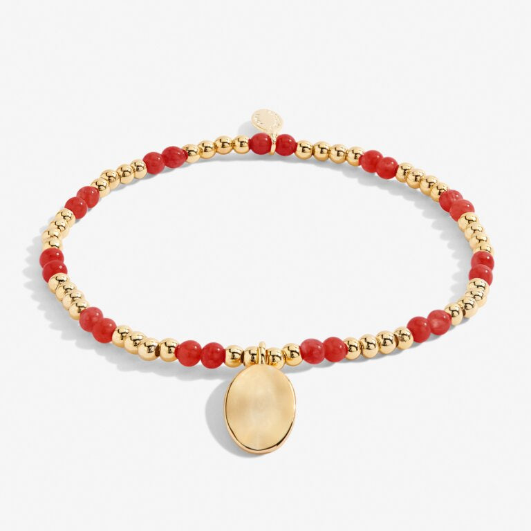Joma Jewellery- January A Little birthstone Gold Bracelet