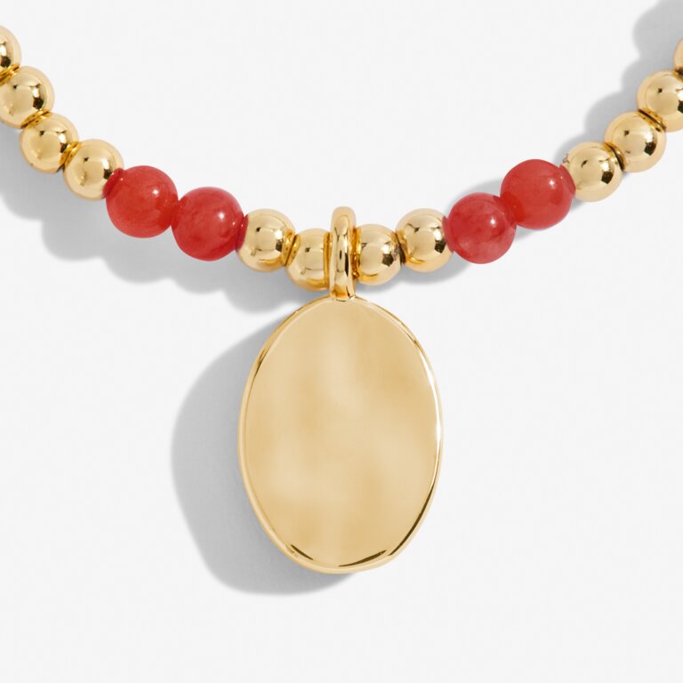 Joma Jewellery- January A Little birthstone Gold Bracelet