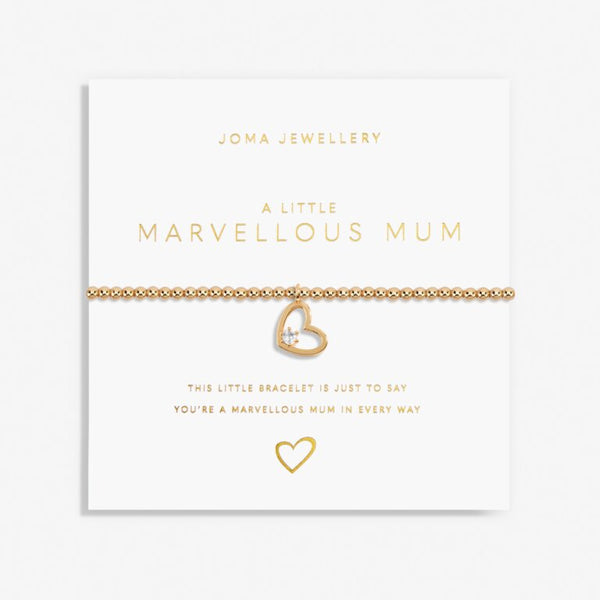 Joma Jewellery- Gold A ‘ Marvelous Mum’ bracelet