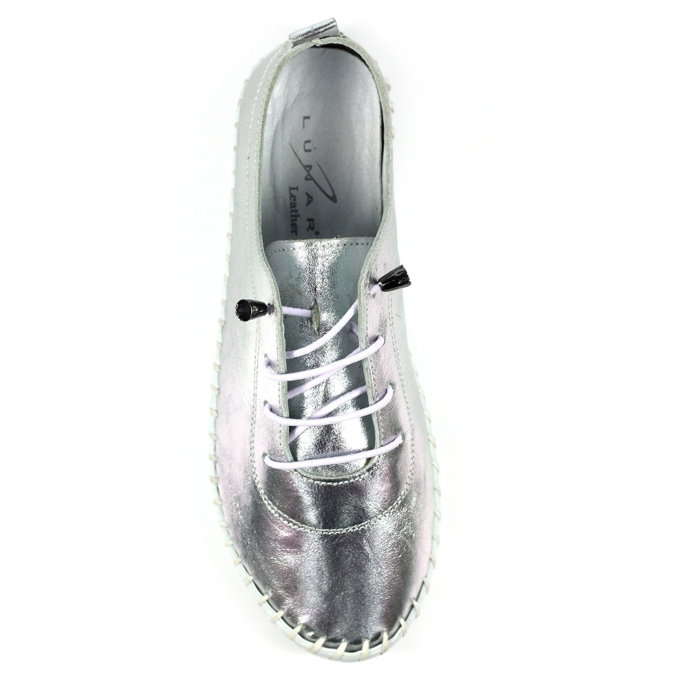 LUNAR - St Ives Leather Plimsole